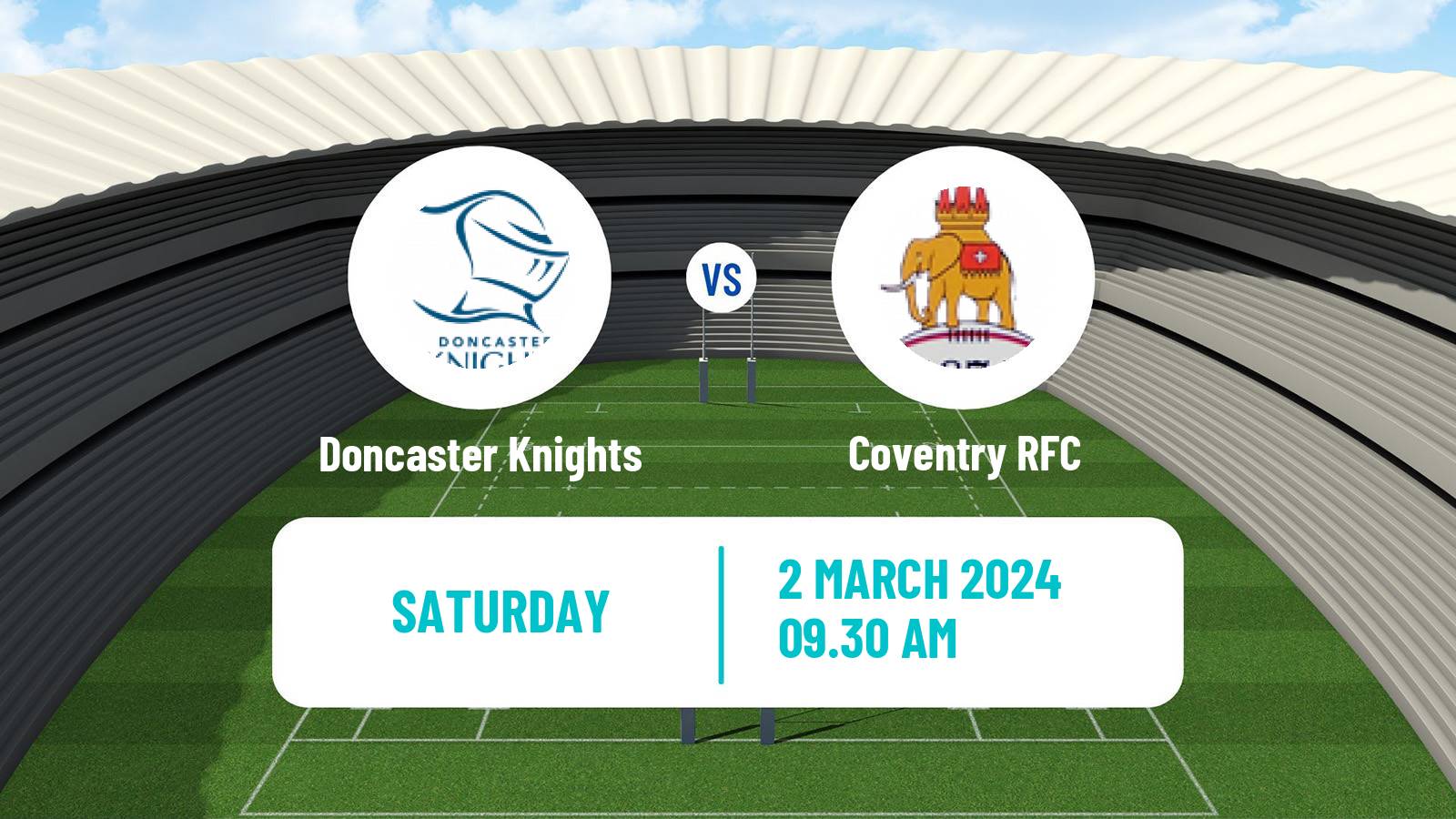 Rugby union English Championship Rugby Doncaster Knights - Coventry