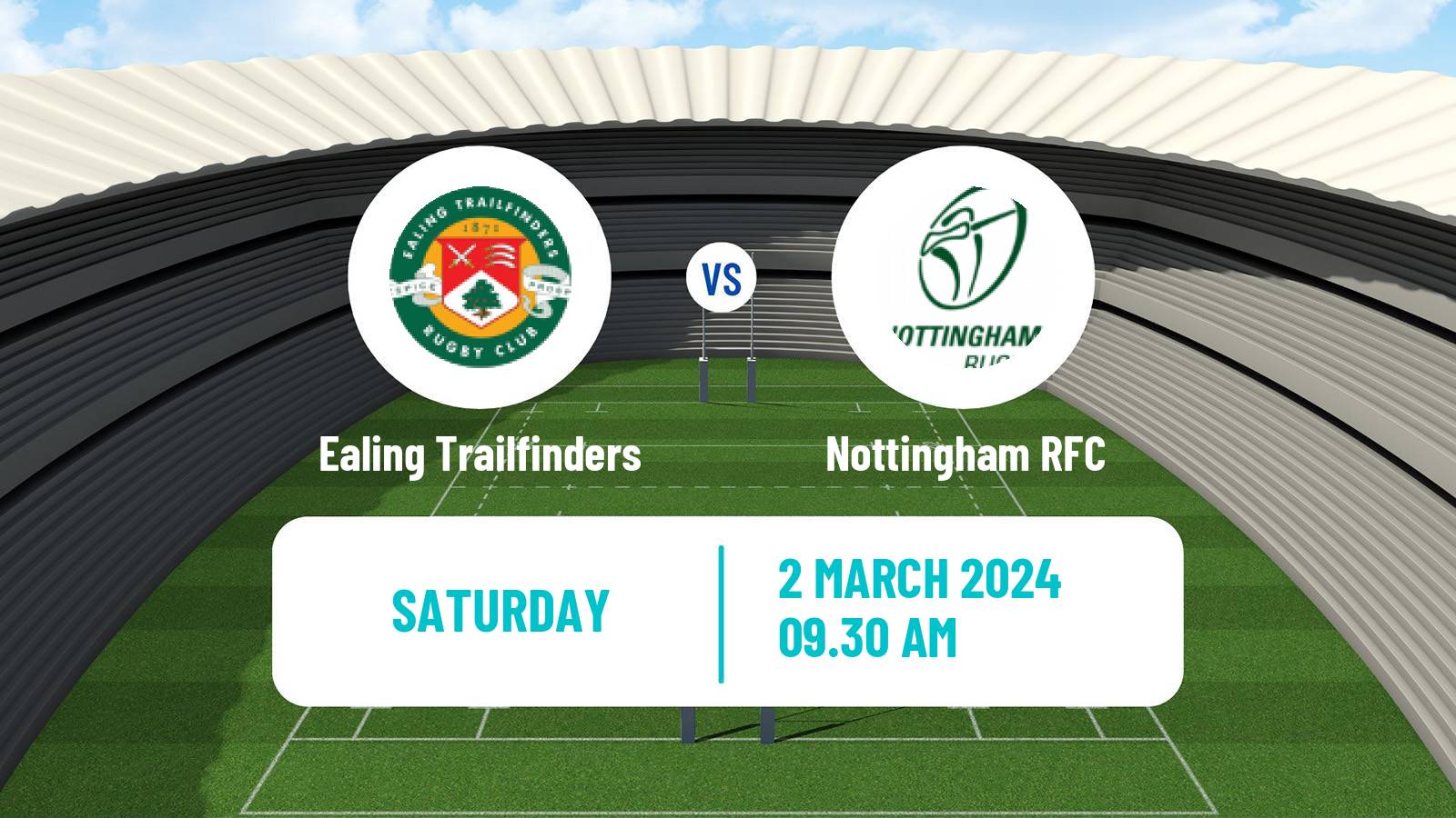 Rugby union English Championship Rugby Ealing Trailfinders - Nottingham RFC