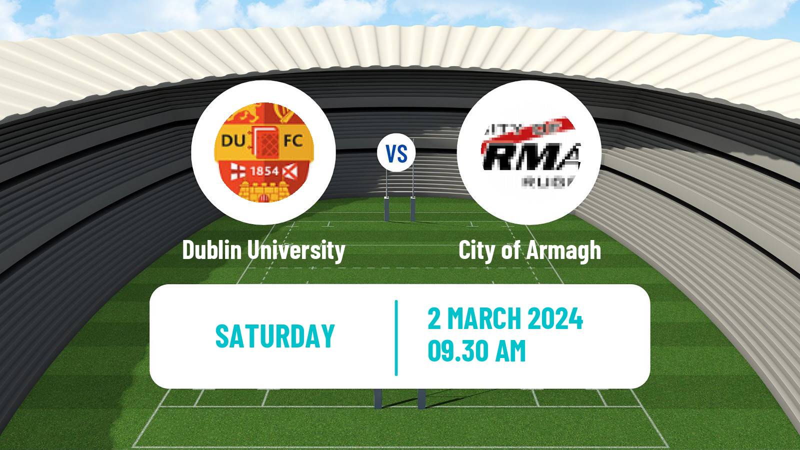 Rugby union All Ireland League Rugby Union Dublin University - City of Armagh