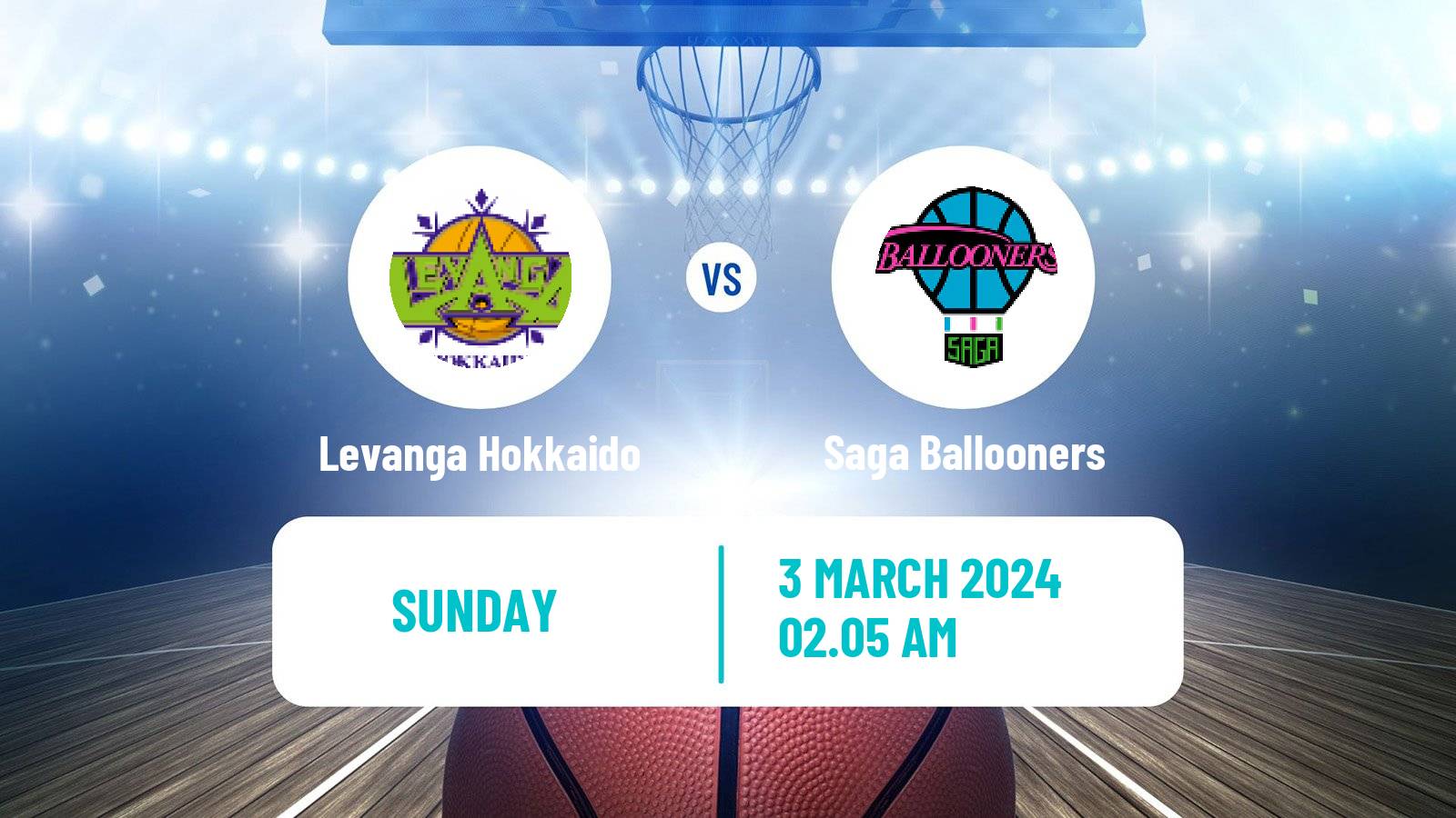 Basketball BJ League Levanga Hokkaido - Saga Ballooners