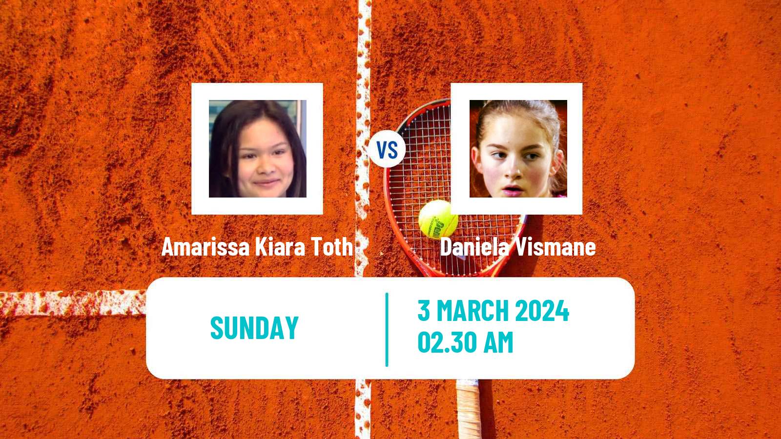 Tennis ITF W15 Antalya 3 Women Amarissa Kiara Toth - Daniela Vismane