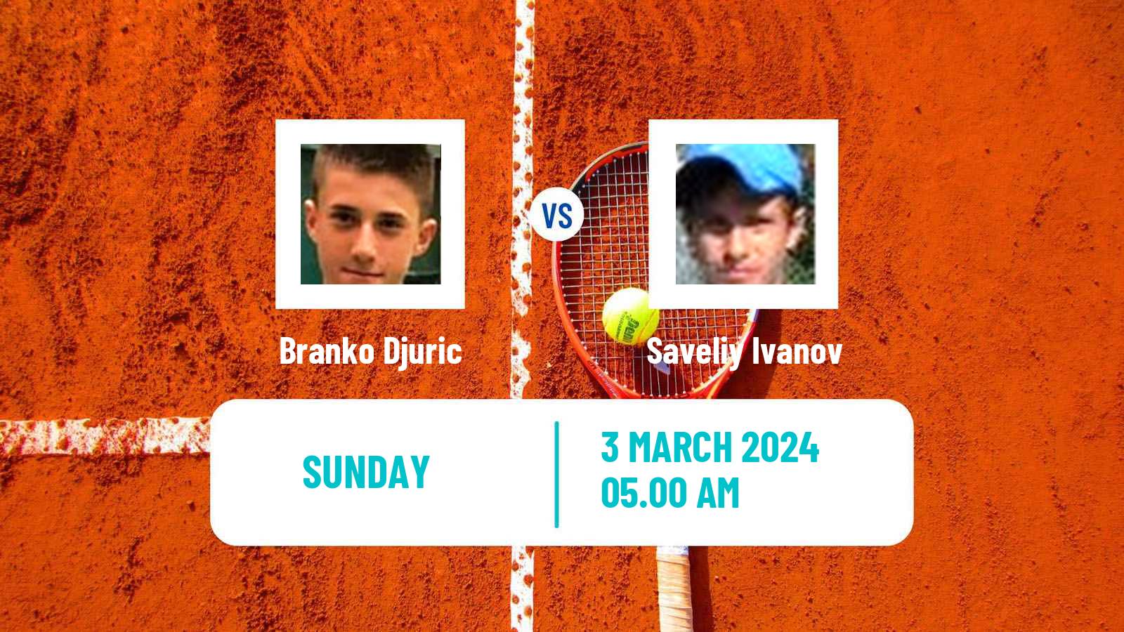 Tennis ITF M15 Kish Island 3 Men Branko Djuric - Saveliy Ivanov