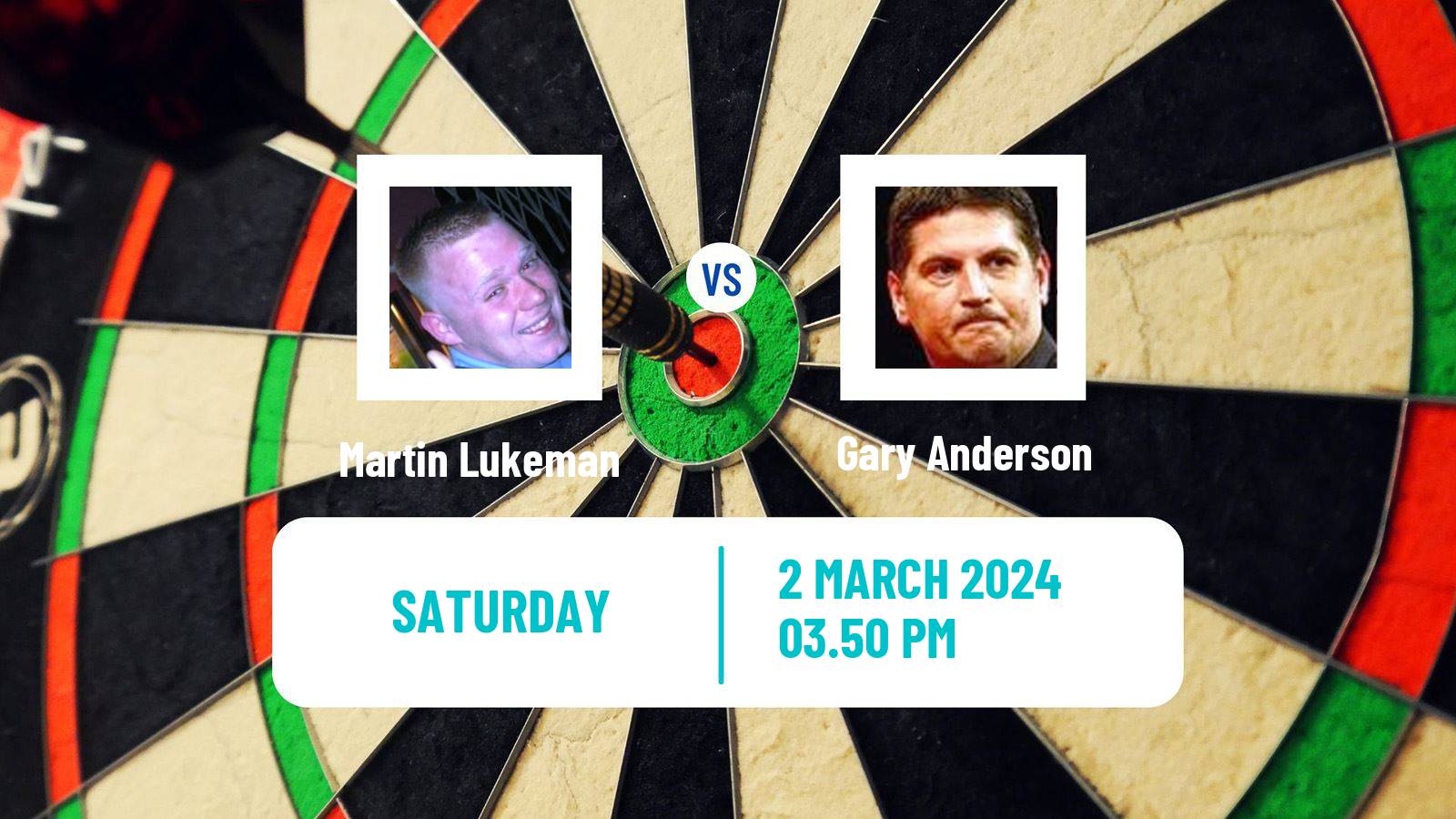 Darts Uk Open Martin Lukeman - Gary Anderson