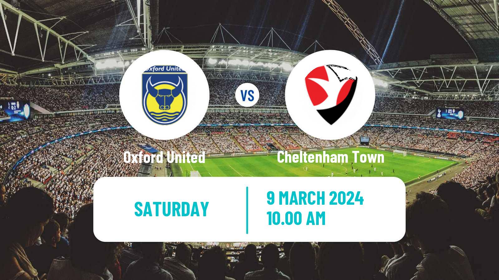 Soccer English League One Oxford United - Cheltenham Town