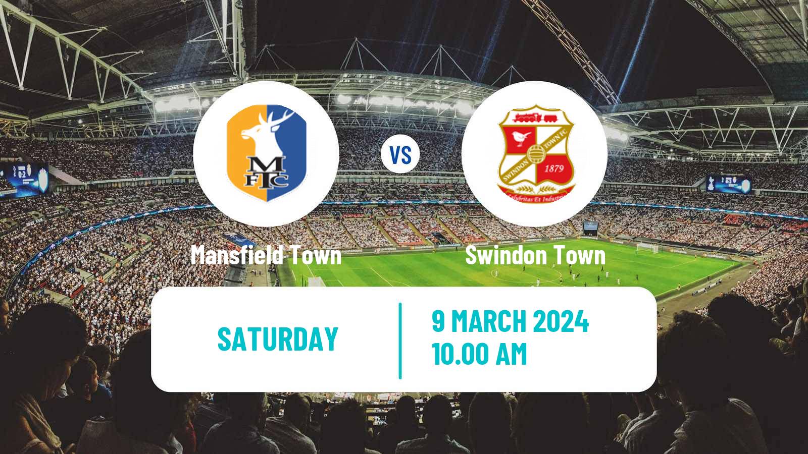 Soccer English League Two Mansfield Town - Swindon Town