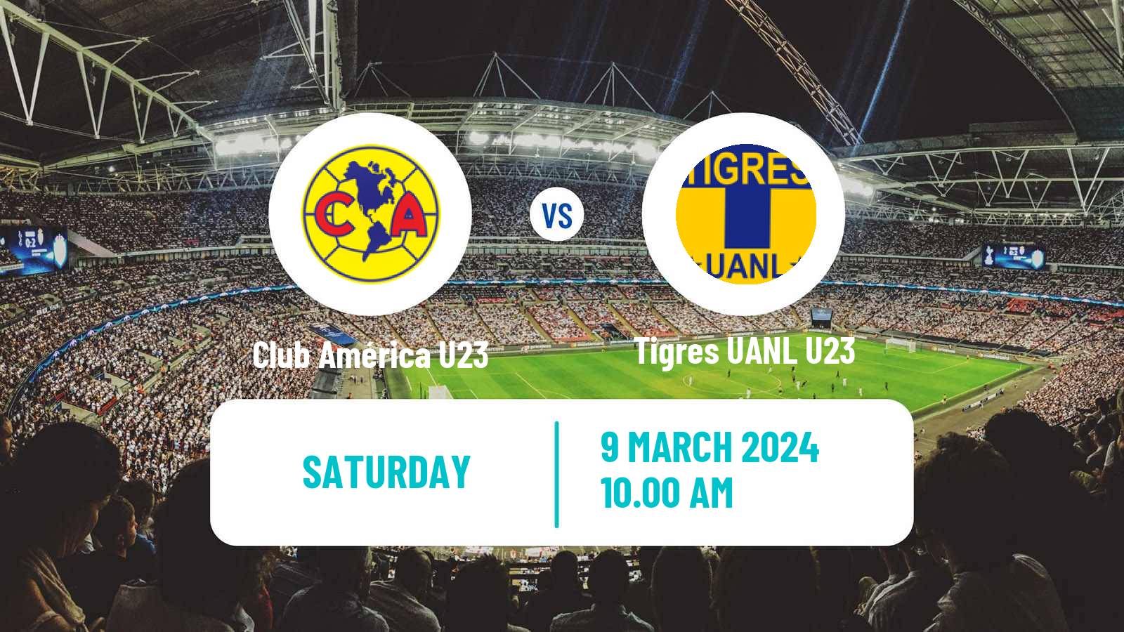 Soccer Mexican Liga MX U23 Club América U23 - Tigres UANL U23