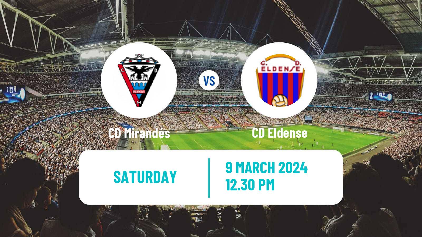 Soccer Spanish LaLiga2 Mirandés - Eldense