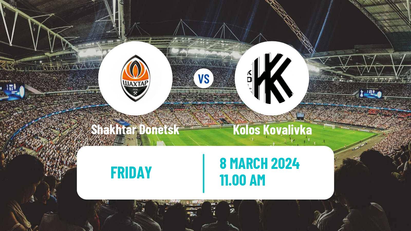 Soccer Ukrainian Premier League Shakhtar Donetsk - Kolos Kovalivka