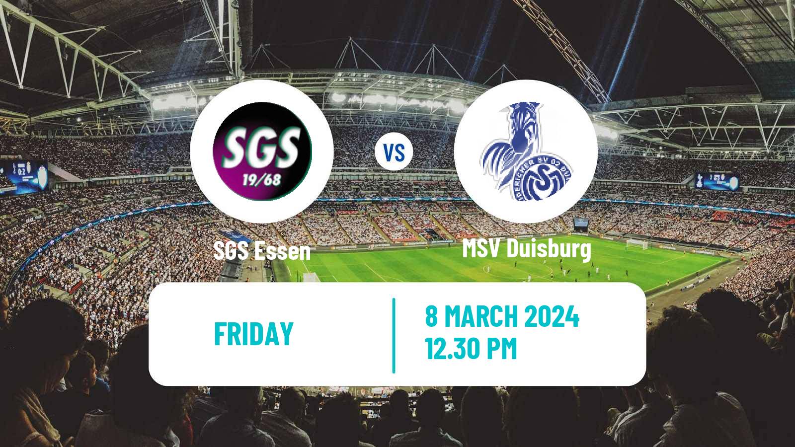 Soccer German Bundesliga Women SGS Essen - MSV Duisburg