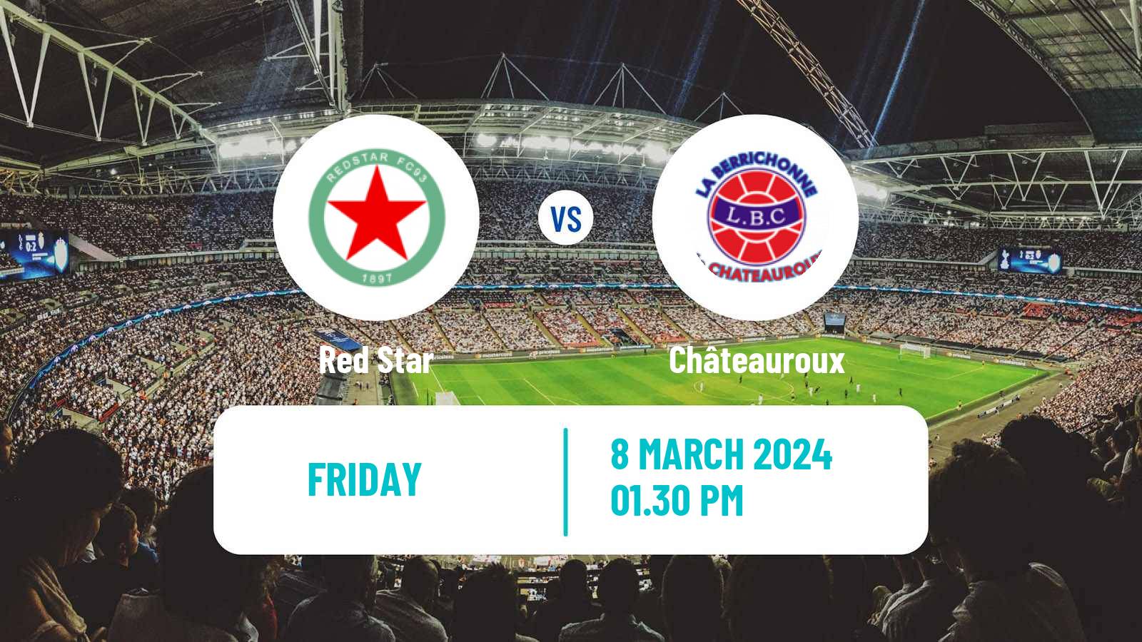 Soccer French National League Red Star - Châteauroux