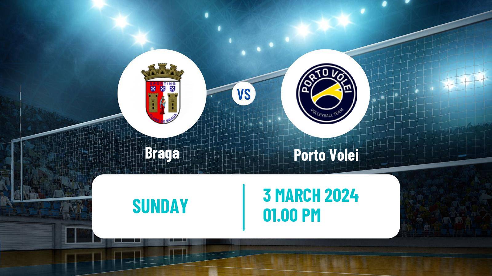 Volleyball Portuguese 1 Divisao Volleyball Women Braga - Porto Volei