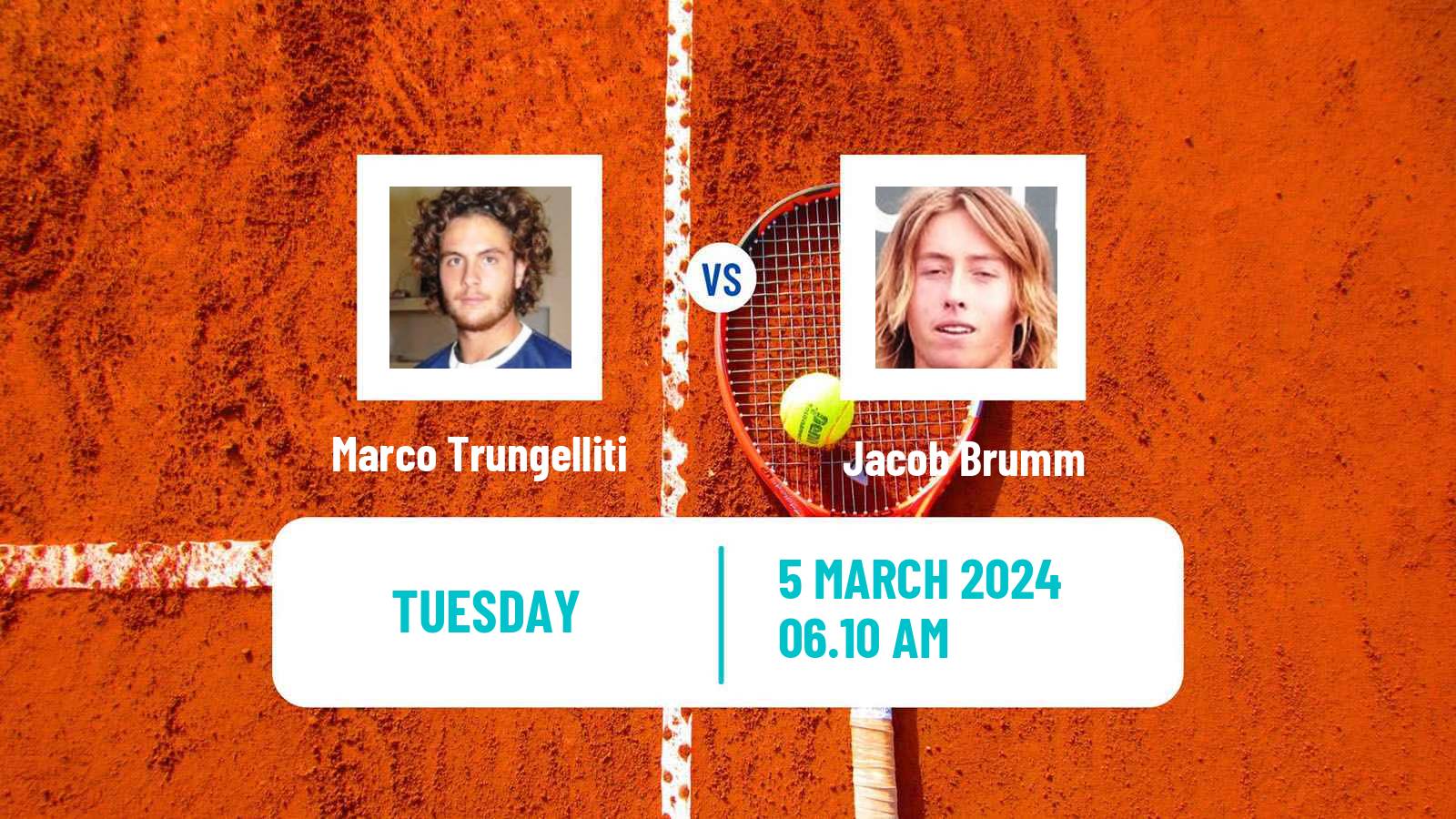 Tennis Kigali 2 Challenger Men Marco Trungelliti - Jacob Brumm