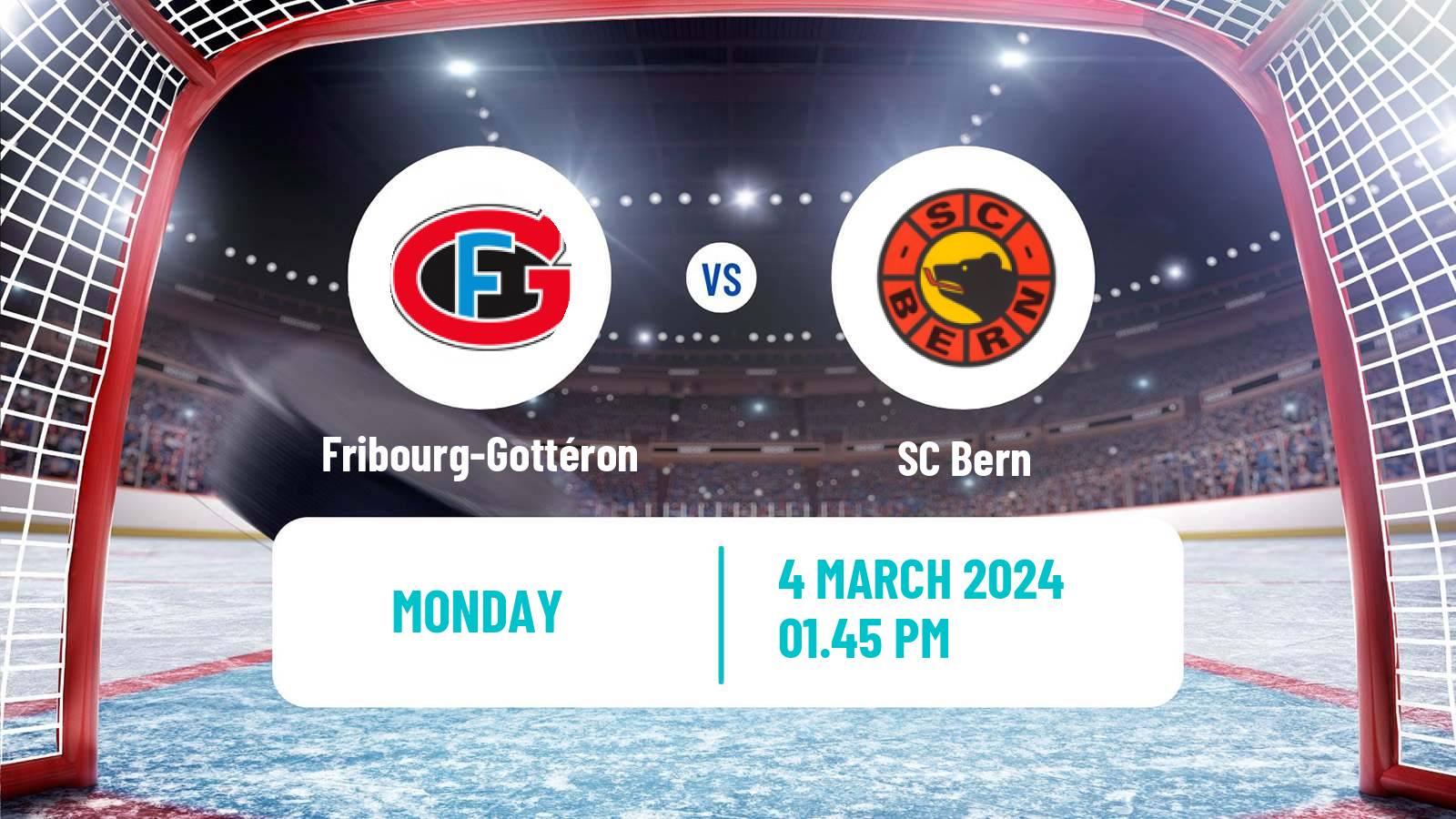 Hockey Swiss National League Hockey Fribourg-Gottéron - Bern