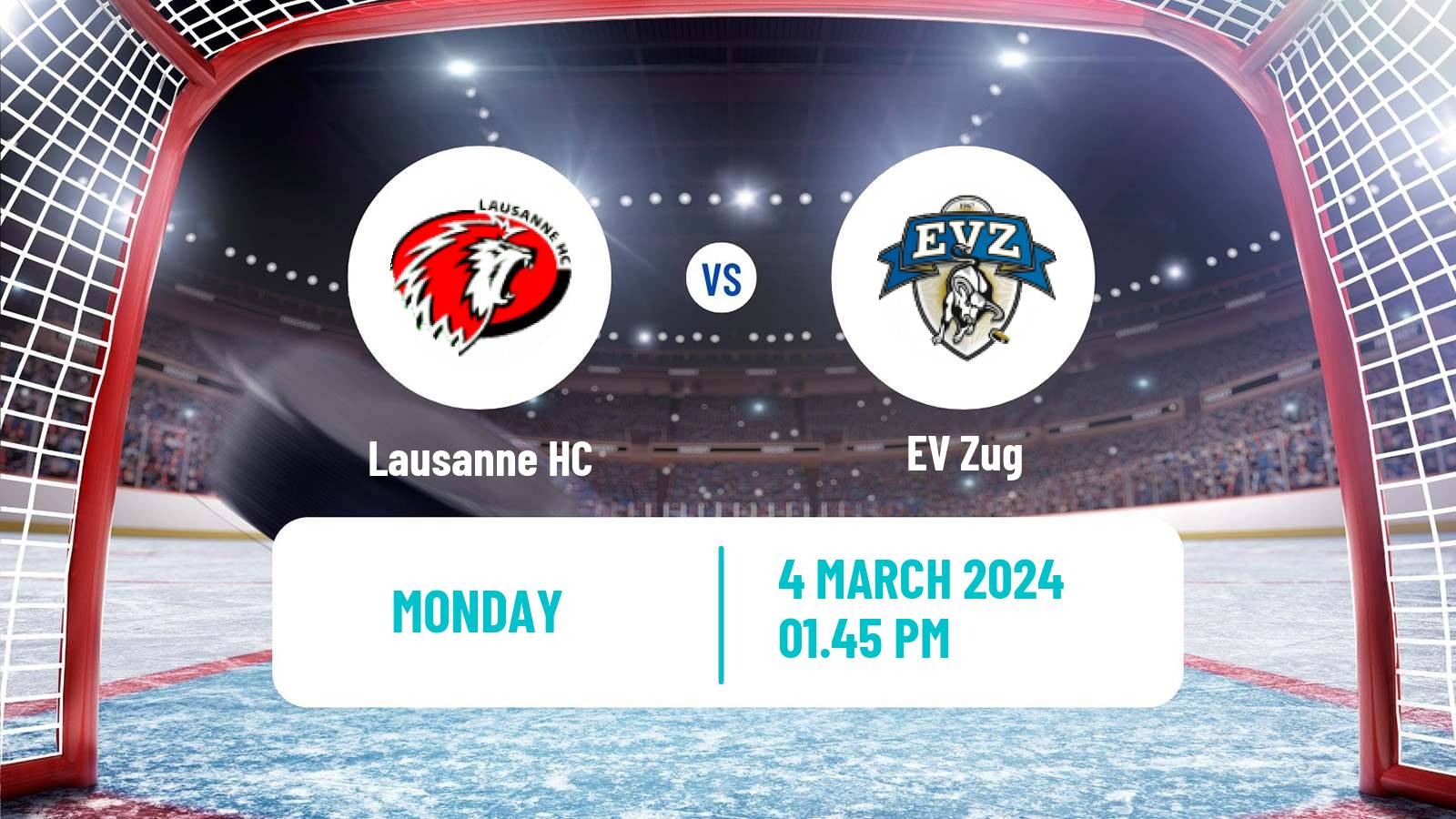 Hockey Swiss National League Hockey Lausanne HC - EV Zug