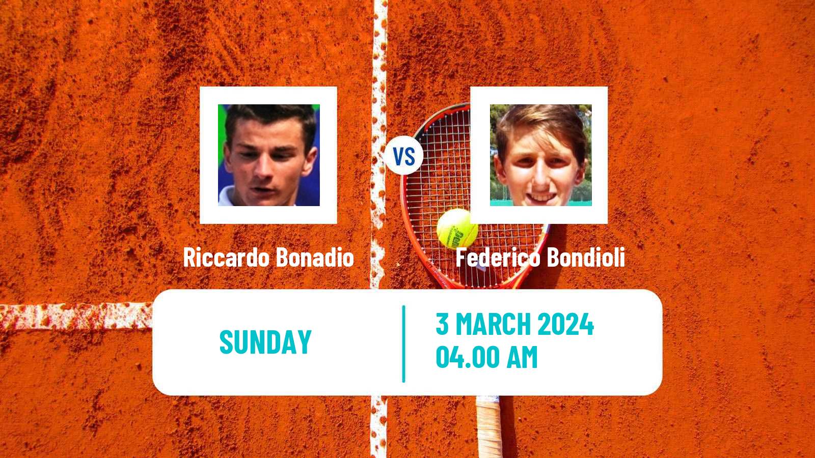 Tennis Lugano Challenger Men Riccardo Bonadio - Federico Bondioli