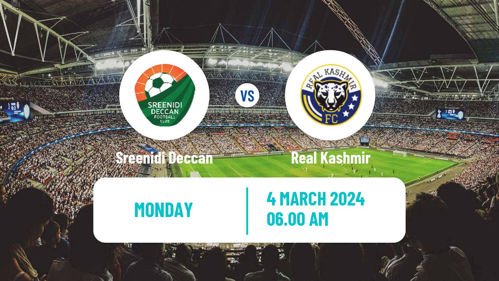 Soccer Indian I-League Sreenidi Deccan - Real Kashmir
