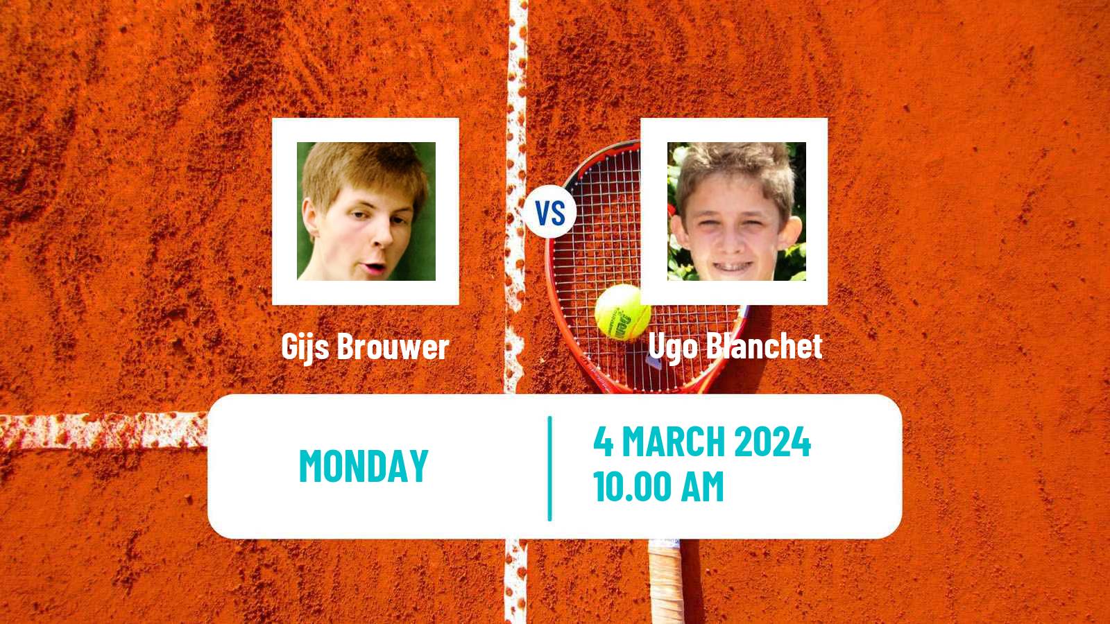 Tennis Lugano Challenger Men Gijs Brouwer - Ugo Blanchet