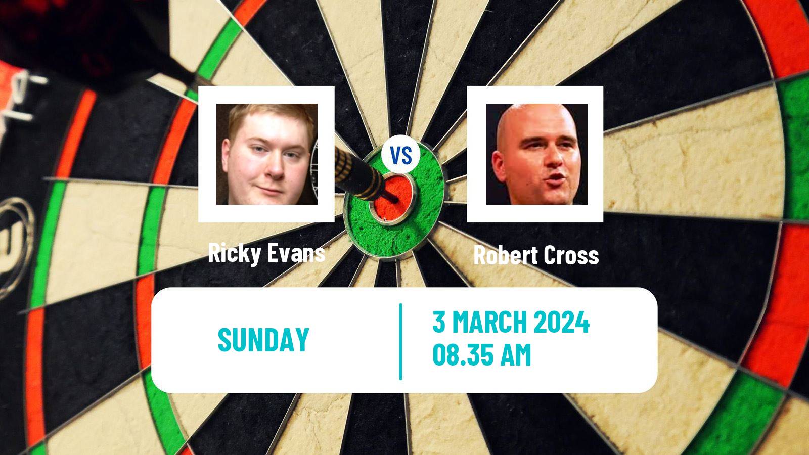 Darts Uk Open Ricky Evans - Robert Cross