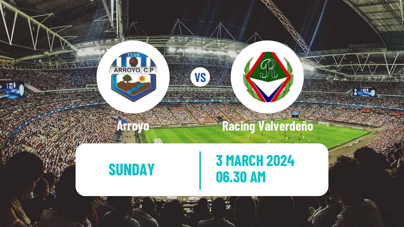 Soccer Spanish Tercera RFEF - Group 14 Arroyo - Racing Valverdeño