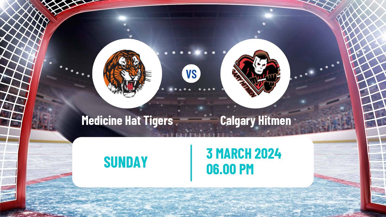 Hockey WHL Medicine Hat Tigers - Calgary Hitmen