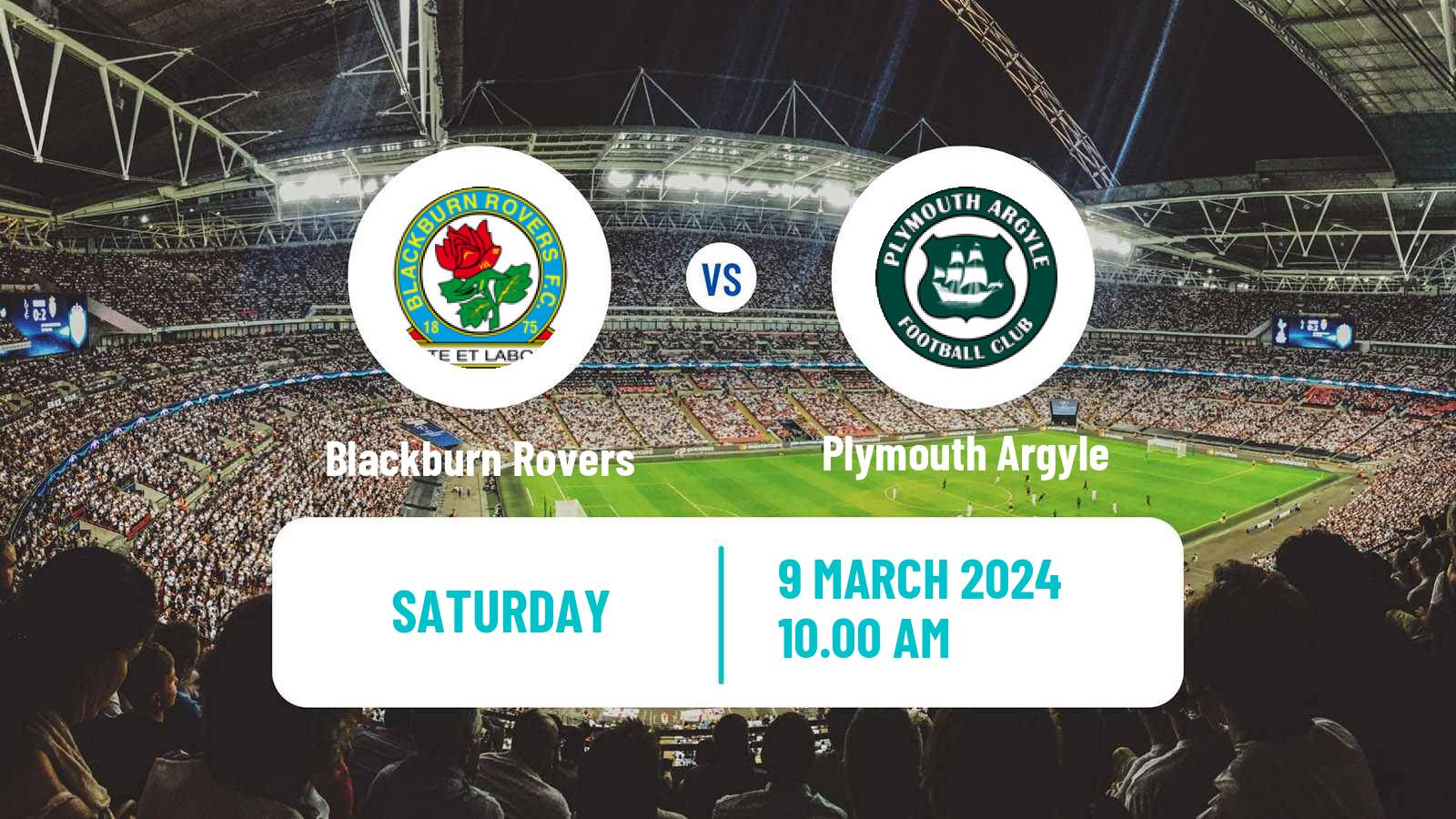 Soccer English League Championship Blackburn Rovers - Plymouth Argyle
