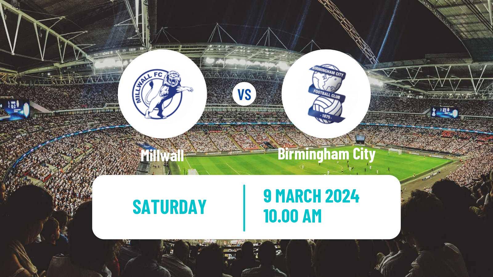 Soccer English League Championship Millwall - Birmingham City