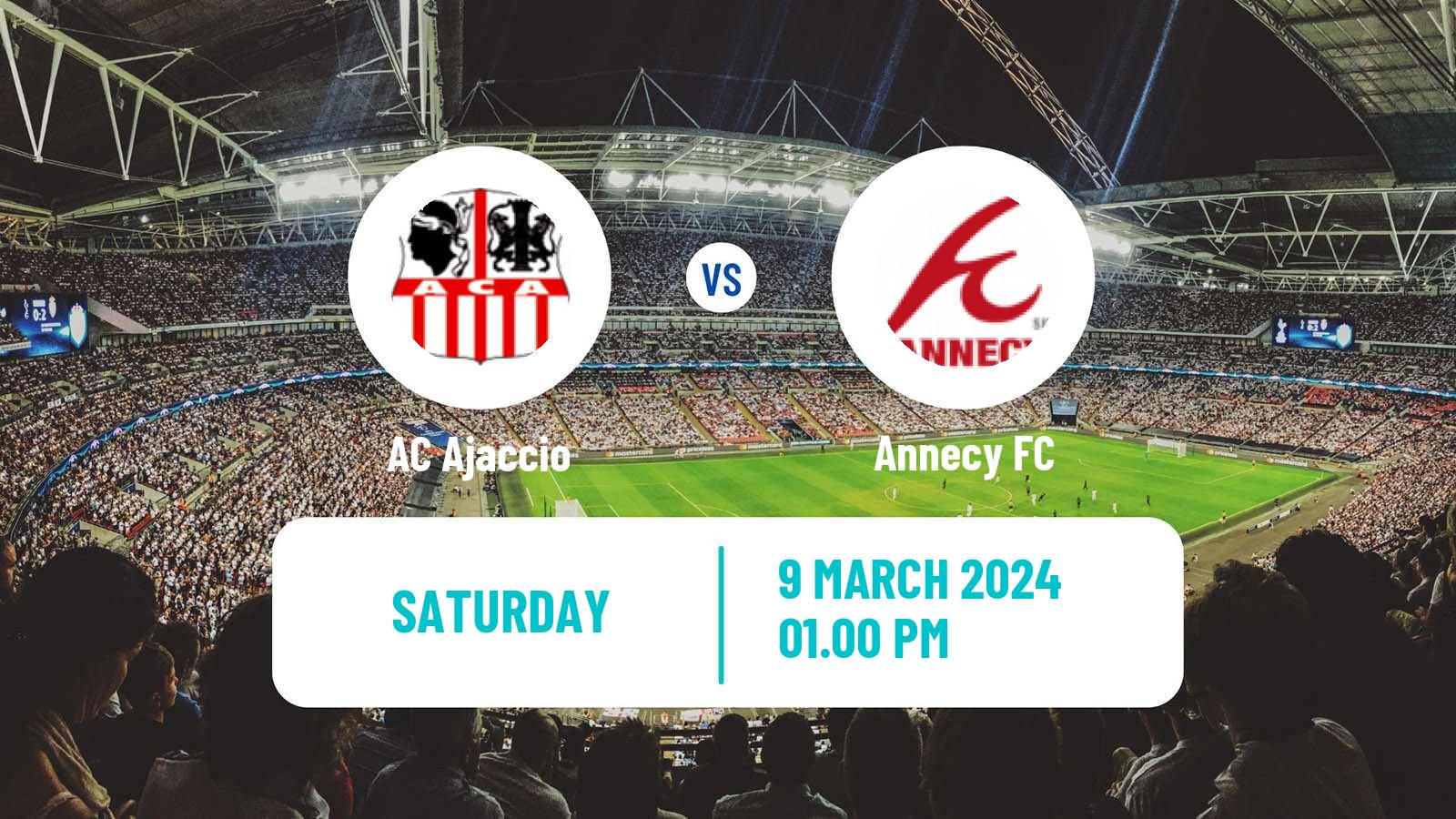 Soccer French Ligue 2 Ajaccio - Annecy