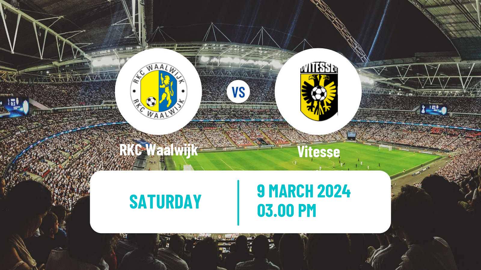 Soccer Dutch Eredivisie Waalwijk - Vitesse