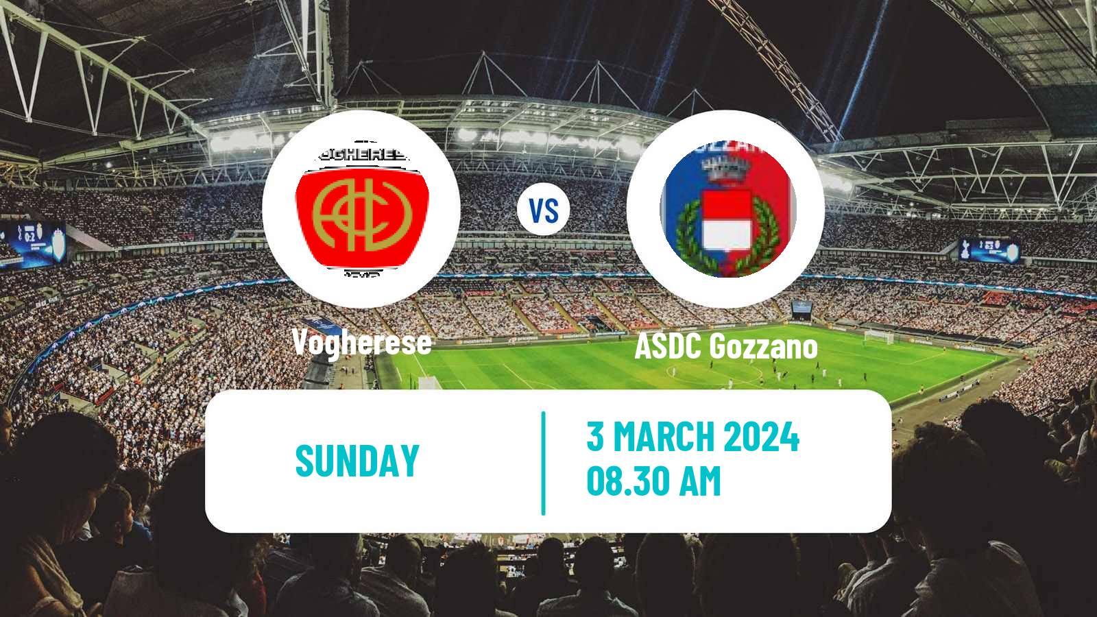 Soccer Italian Serie D - Group A Vogherese - Gozzano