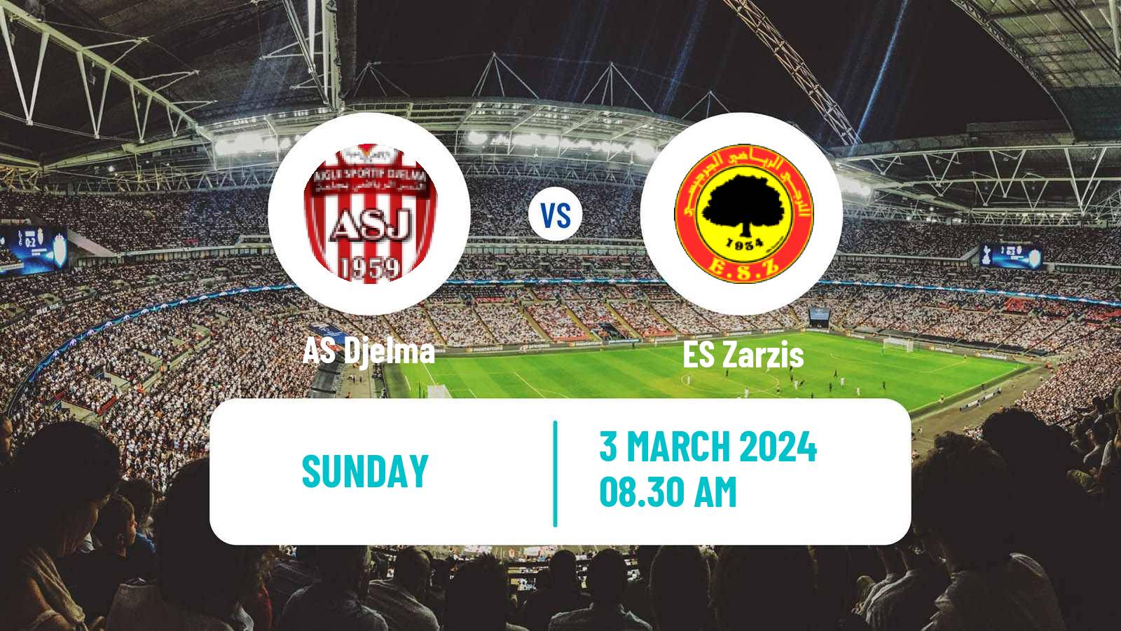 Soccer Tunisian Ligue 2 Djelma - Zarzis