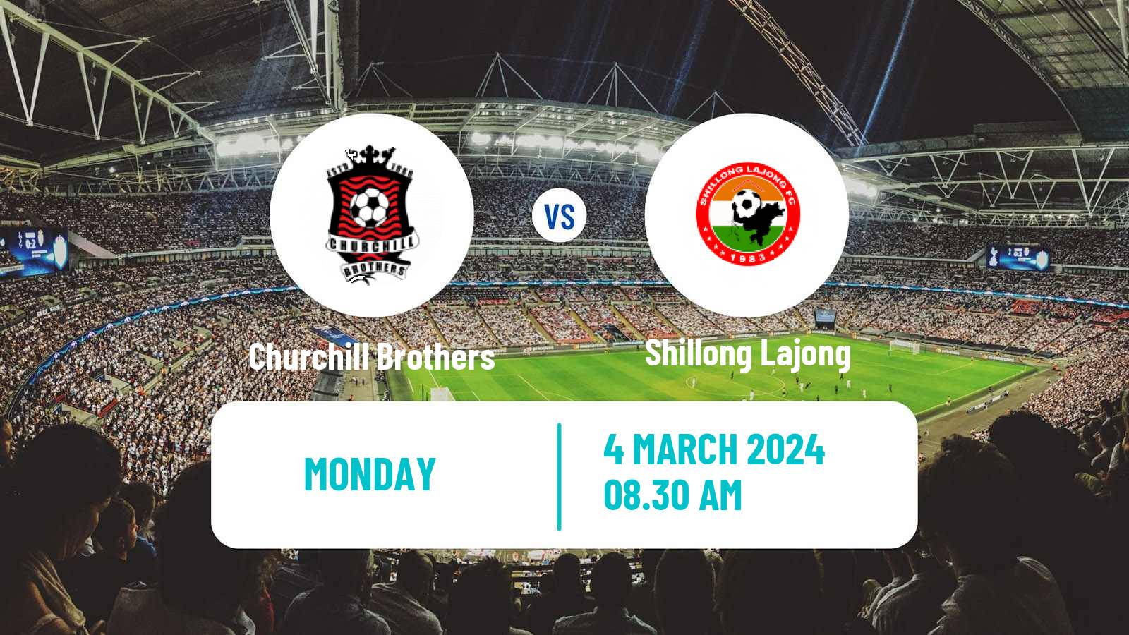 Soccer Indian I-League Churchill Brothers - Shillong Lajong