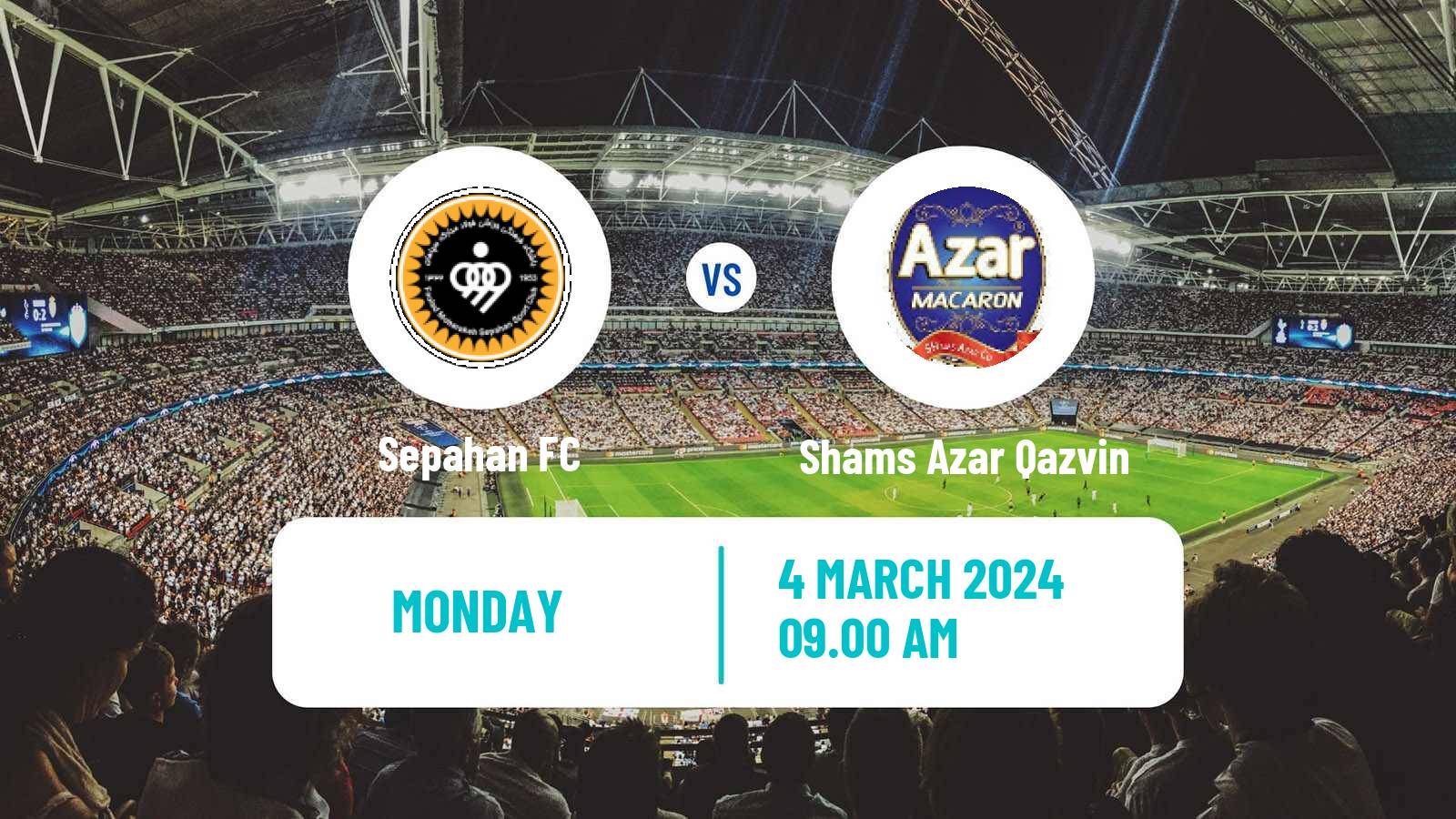 Soccer Iran Hazfi Cup Sepahan - Shams Azar Qazvin