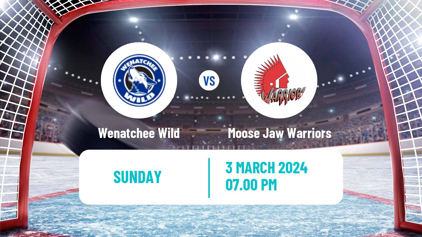 Hockey WHL Wenatchee Wild - Moose Jaw Warriors