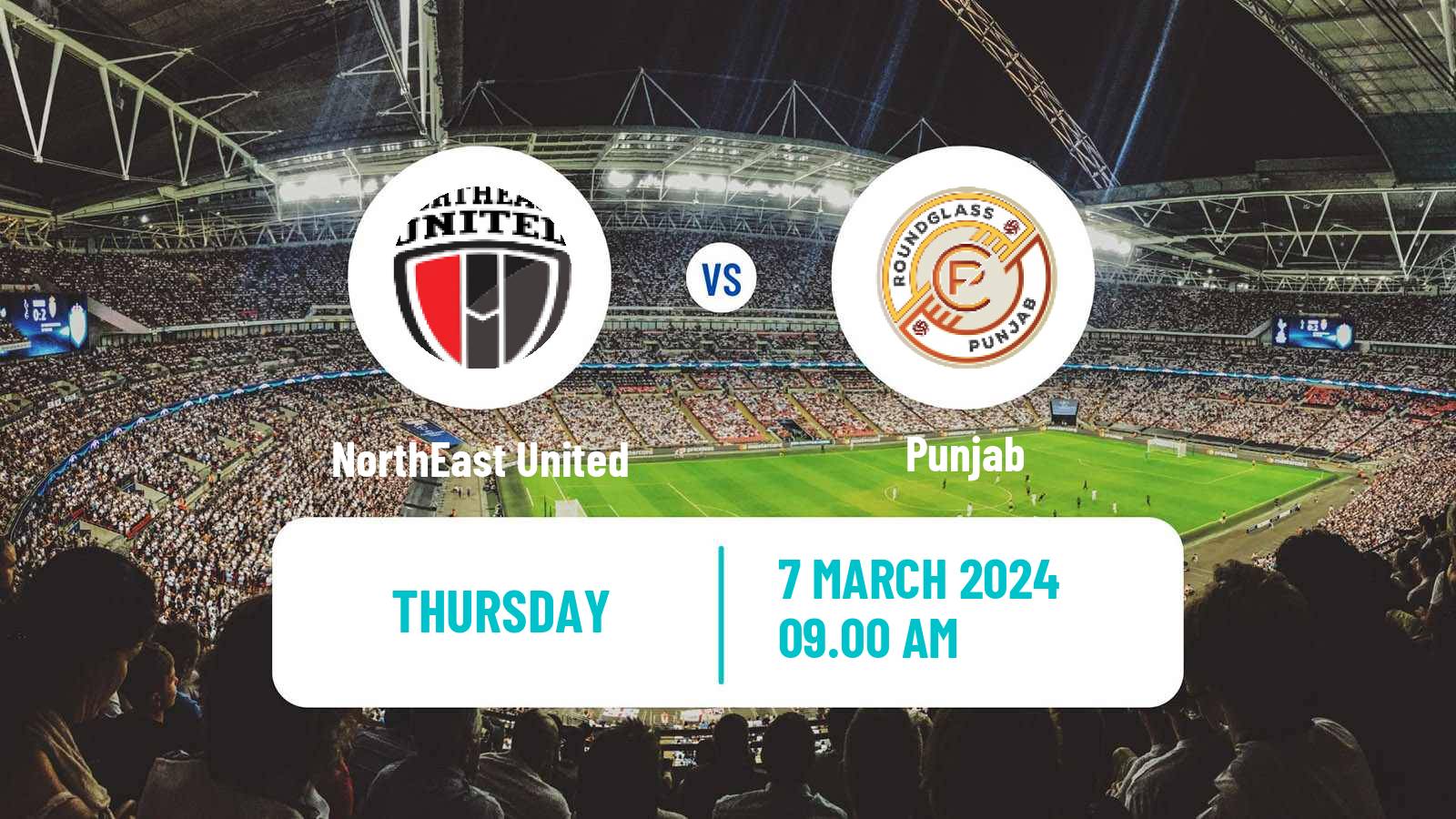 Soccer Indian ISL NorthEast United - Punjab