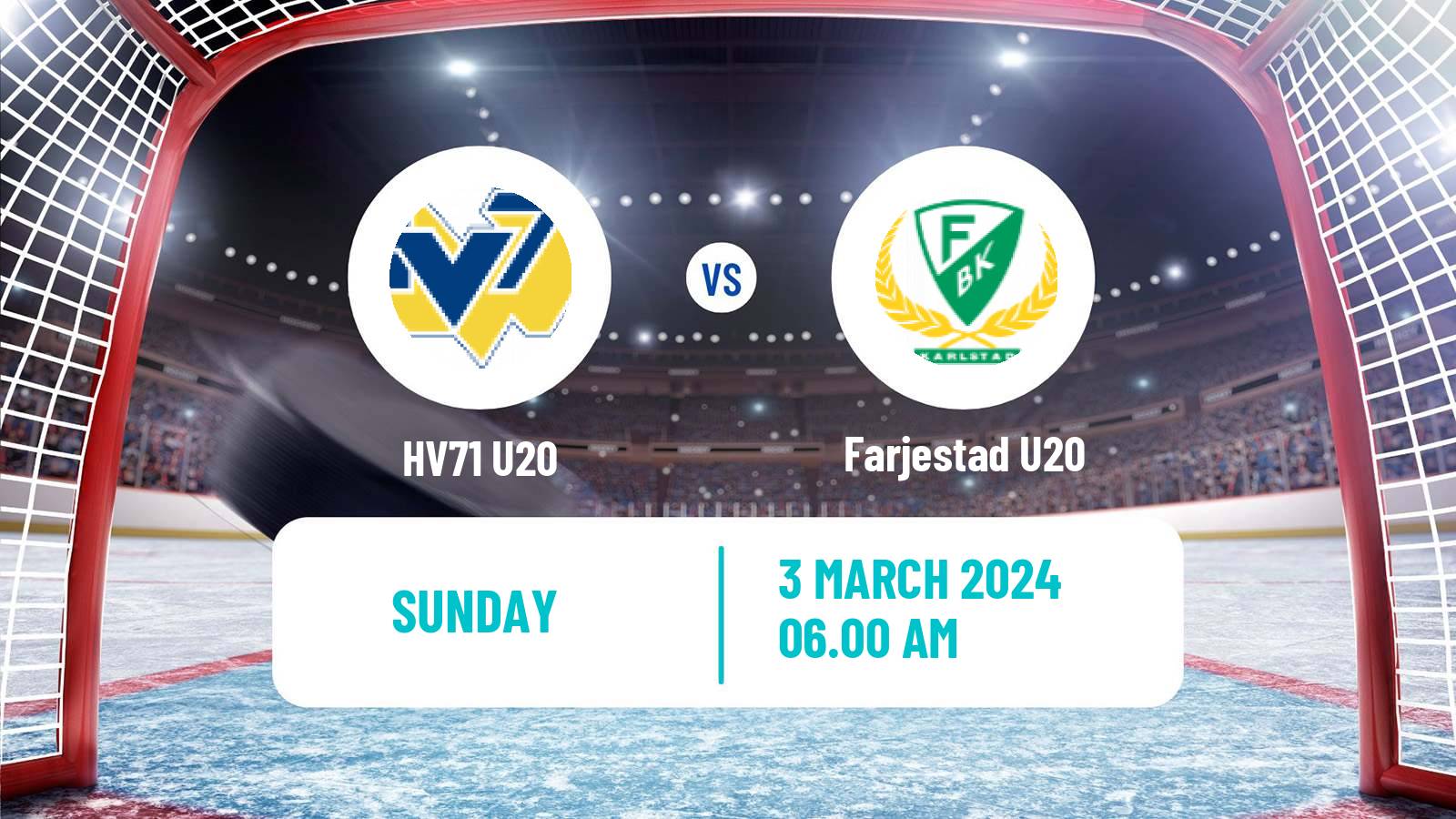 Hockey Swedish Superelit U20 Hockey HV71 U20 - Farjestad U20