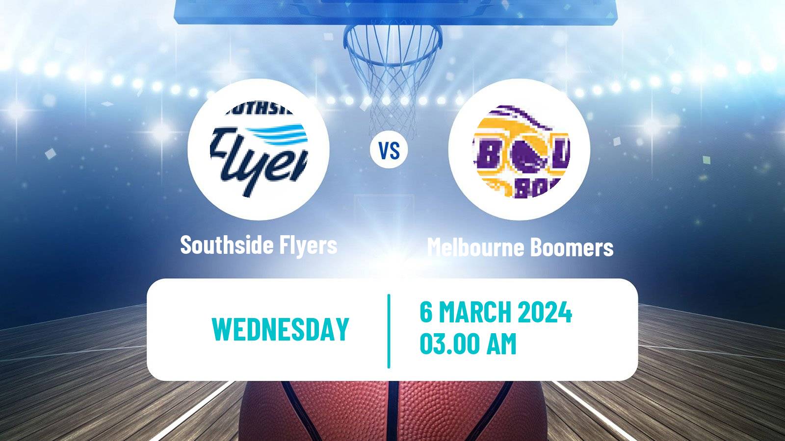 Basketball Australian WNBL Southside Flyers - Melbourne Boomers