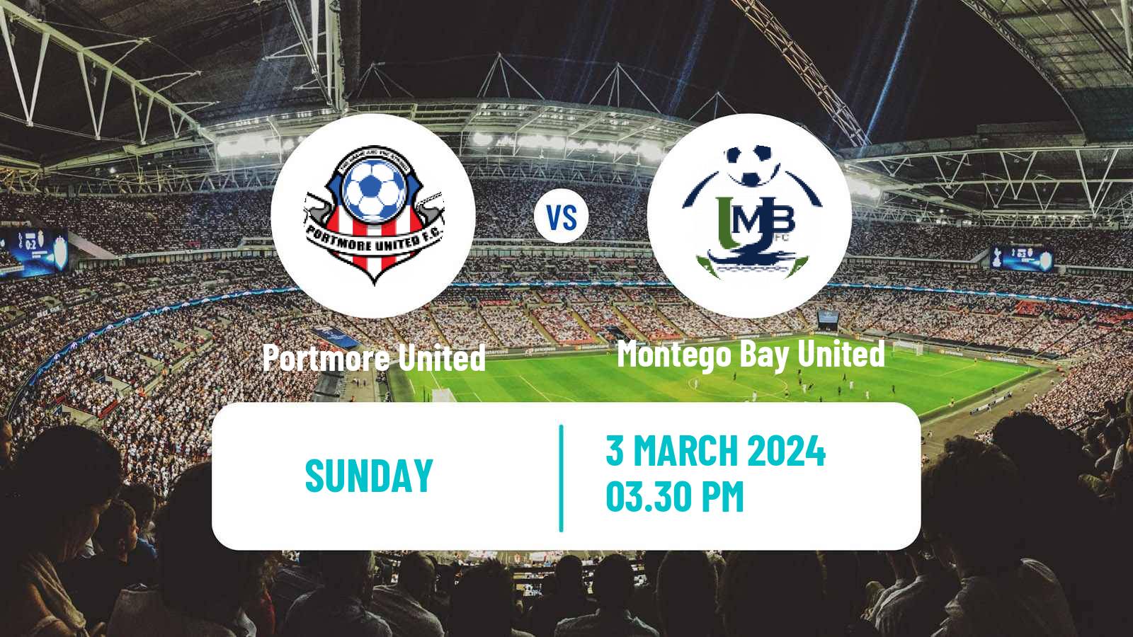 Soccer Jamaica National Premier League Portmore United - Montego Bay United
