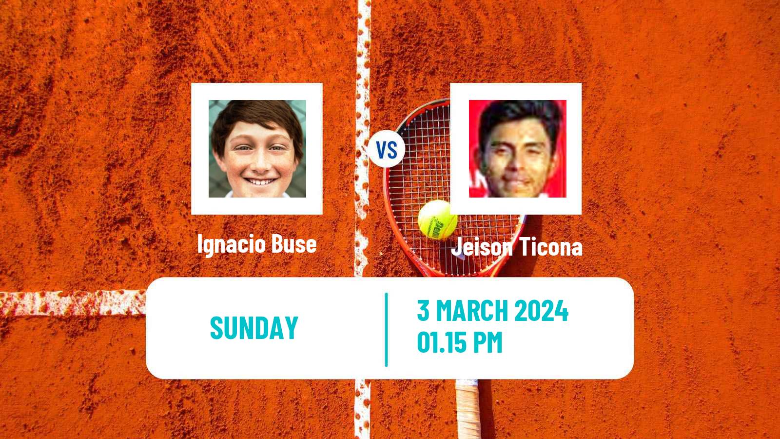 Tennis Santa Cruz Challenger Men Ignacio Buse - Jeison Ticona