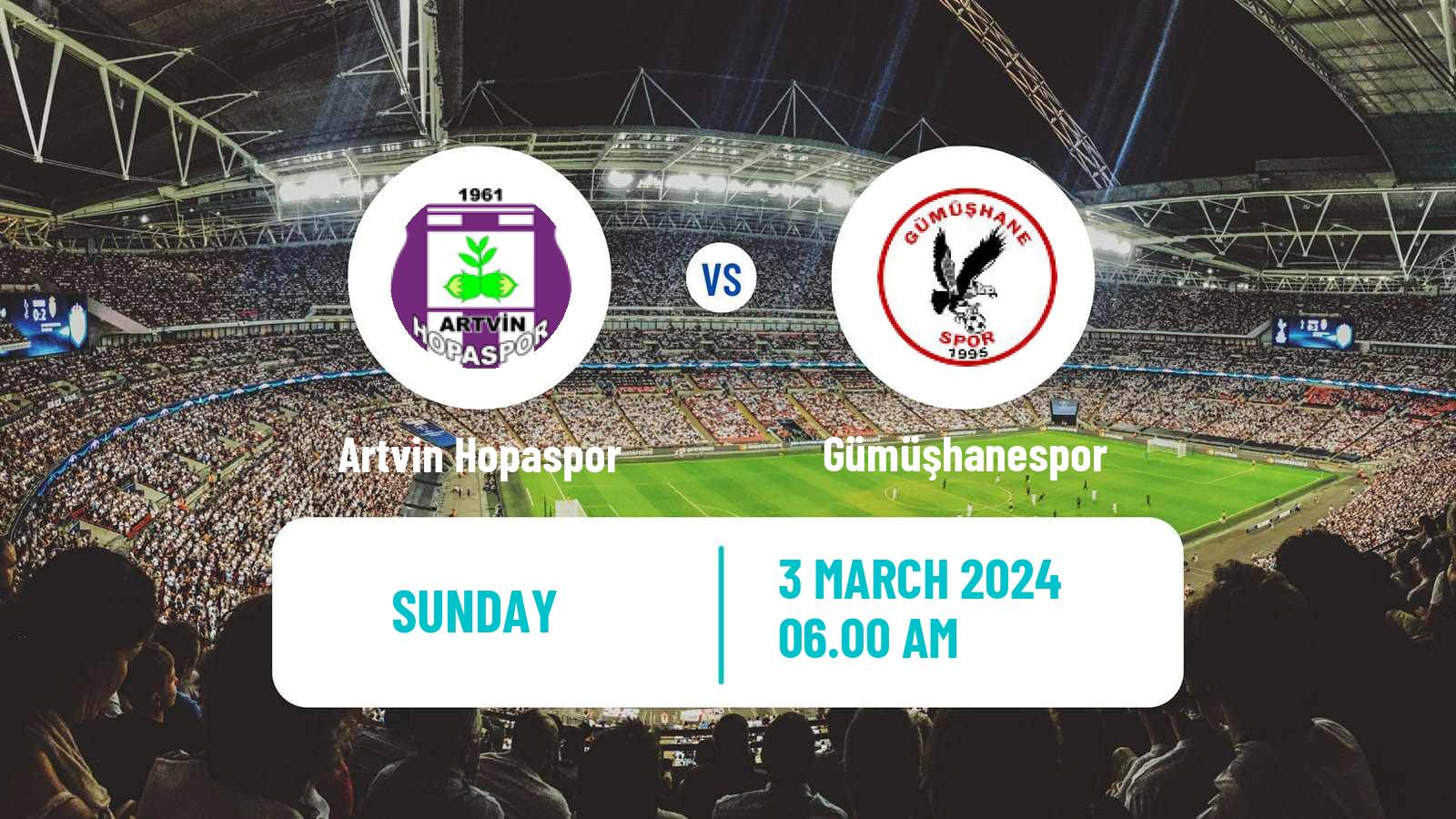 Soccer Turkish 3 Lig Group 1 Artvin Hopaspor - Gümüşhanespor