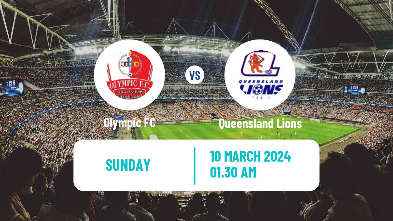 Soccer Australian NPL Queensland Olympic FC - Queensland Lions