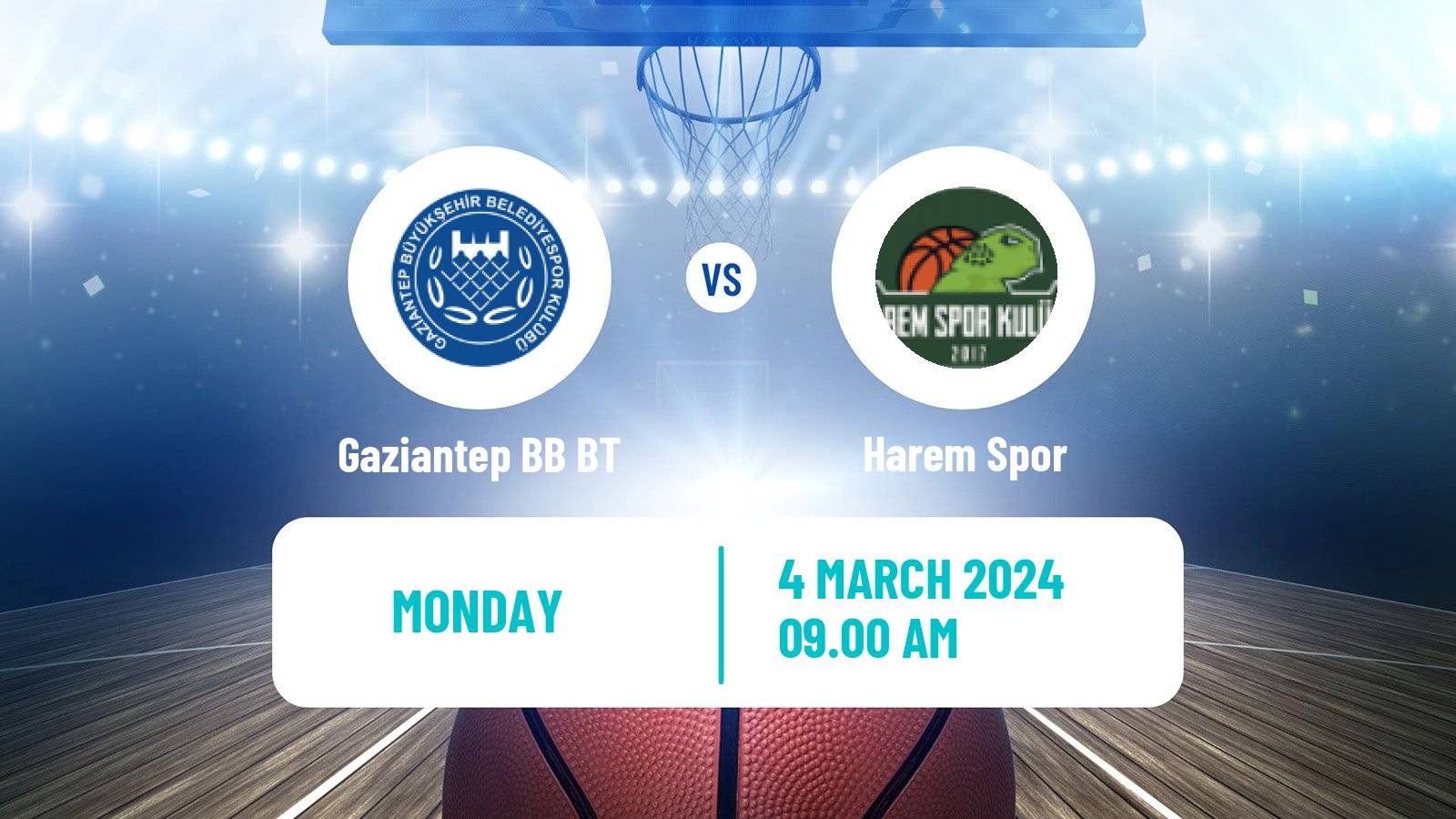 Basketball Turkish TBL Gaziantep BB BT - Harem Spor