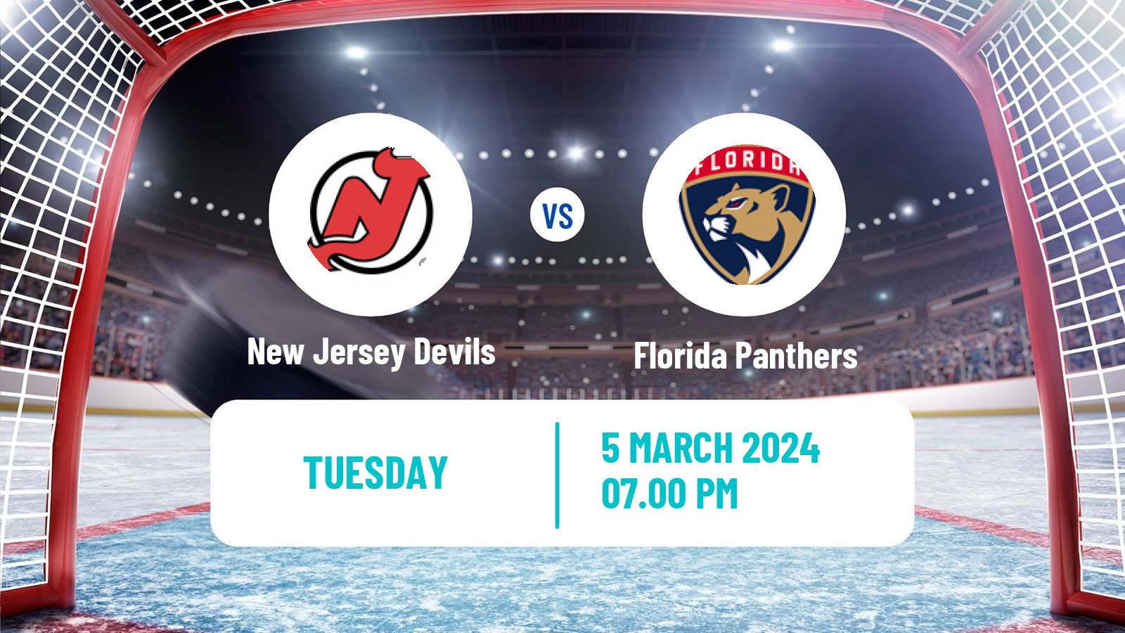 Hockey NHL New Jersey Devils - Florida Panthers