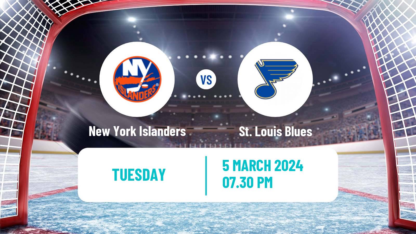 Hockey NHL New York Islanders - St. Louis Blues