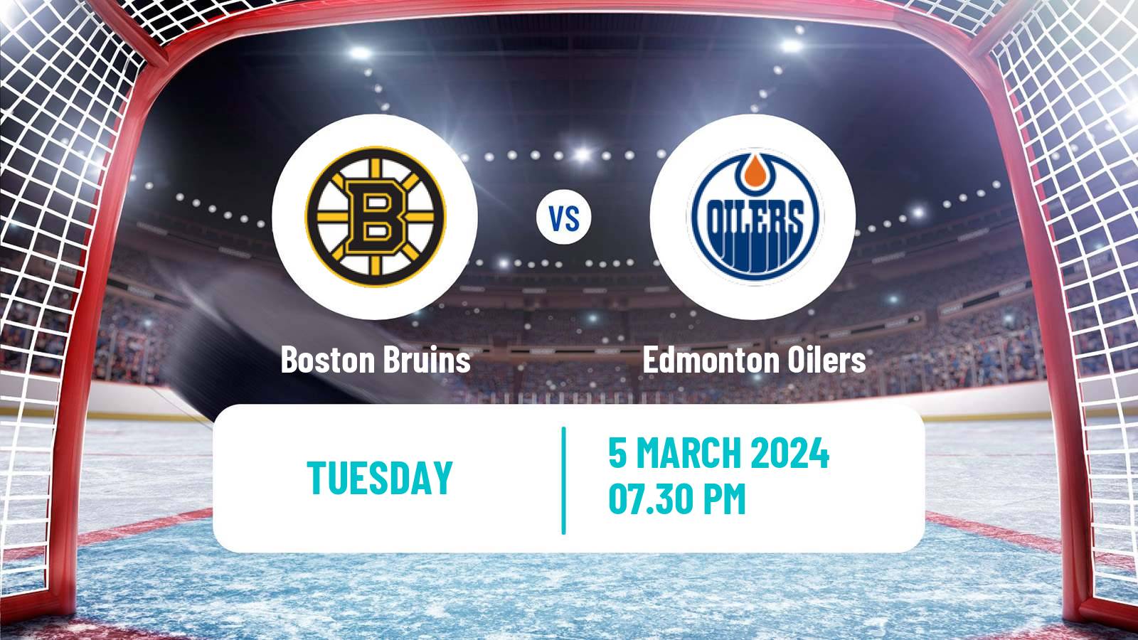 Hockey NHL Boston Bruins - Edmonton Oilers