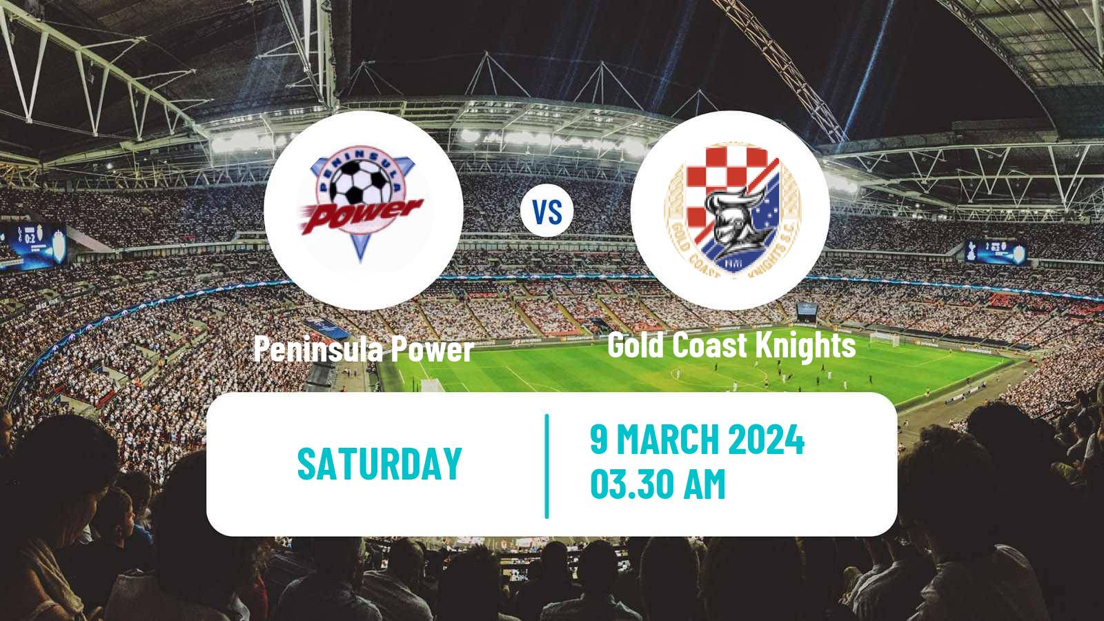 Soccer Australian NPL Queensland Peninsula Power - Gold Coast Knights