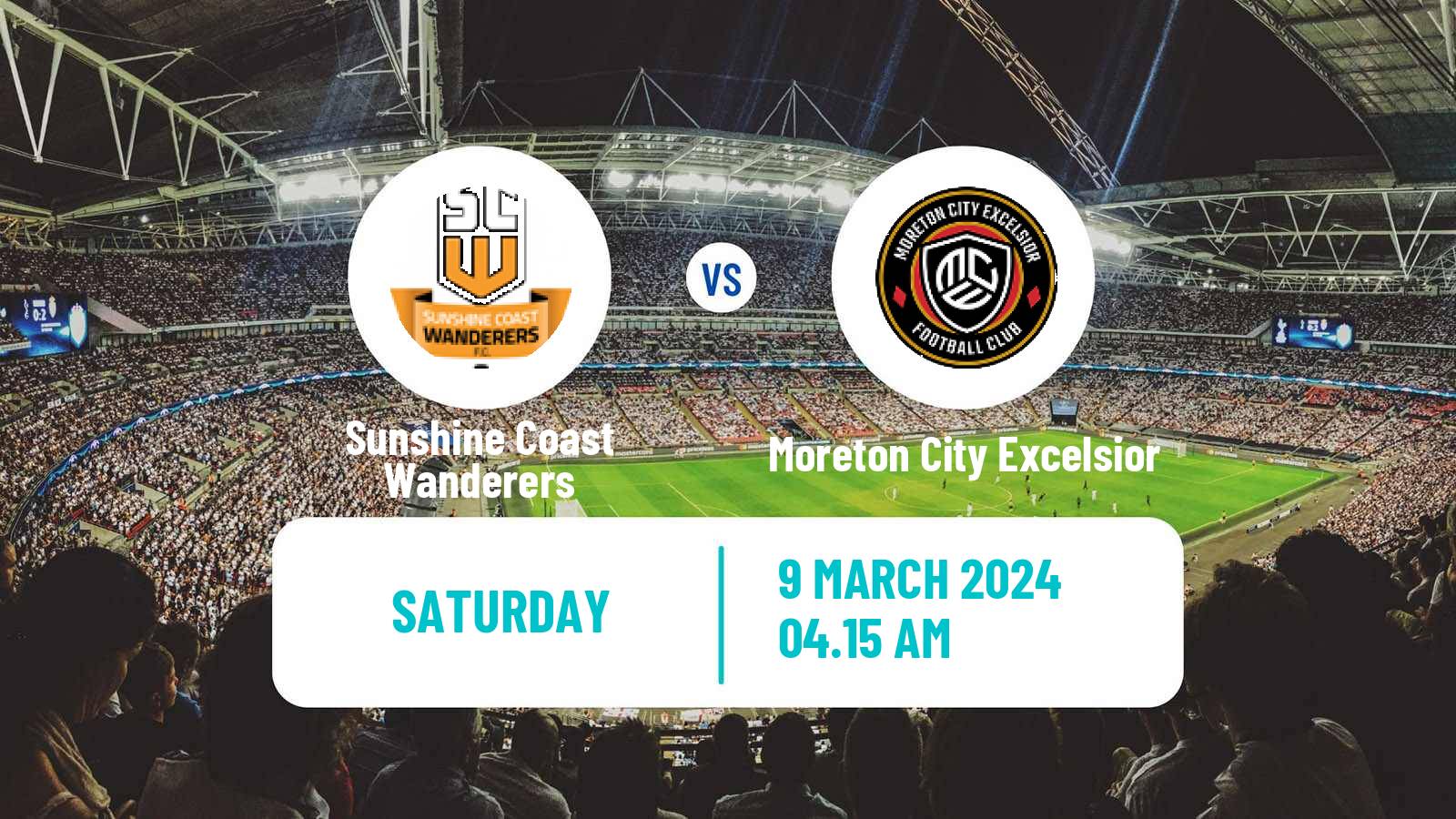 Soccer Australian NPL Queensland Sunshine Coast Wanderers - Moreton City Excelsior