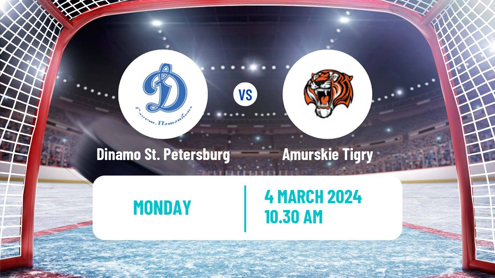 Hockey MHL Dinamo St. Petersburg - Amurskie Tigry