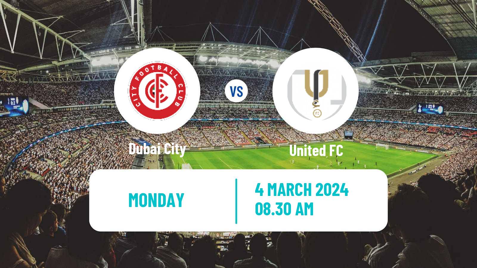Soccer UAE Division 1 Dubai City - United FC