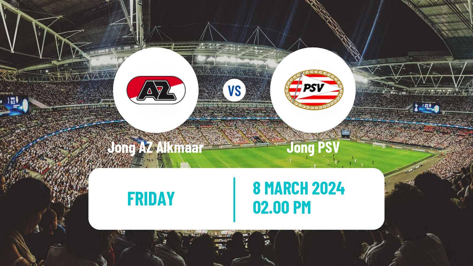 Soccer Dutch Eerste Divisie Jong AZ Alkmaar - Jong PSV