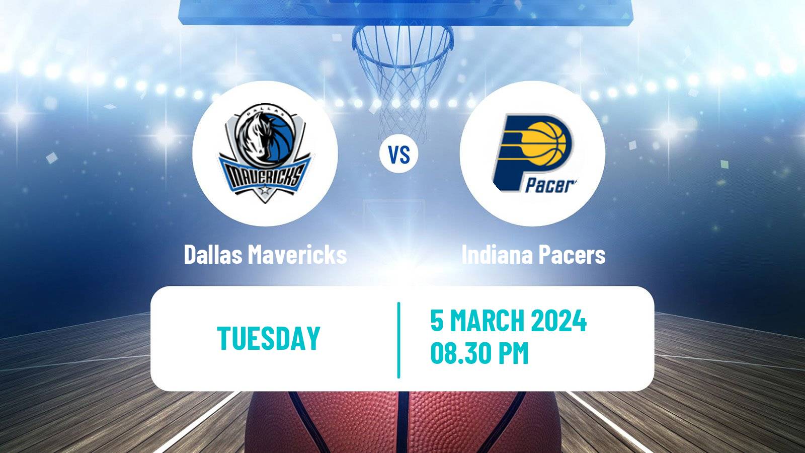 Basketball NBA Dallas Mavericks - Indiana Pacers